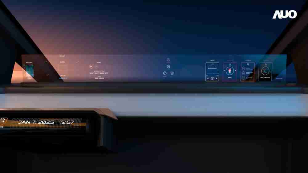 冰球突破无界透明显示接口(Horizon Image Glass)透过车运算方案整合仪表板、、、中控台及副驾显示器，，一体式全景呈现，，提供乘用者清晰的前方视野、、、、行车必要信息与娱乐功能